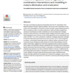 malERA: An updated research agenda for combination interventions and modelling in malaria elimination and eradication