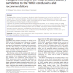 MPAC conclusions and recommendations: Inaugural meeting February 2012