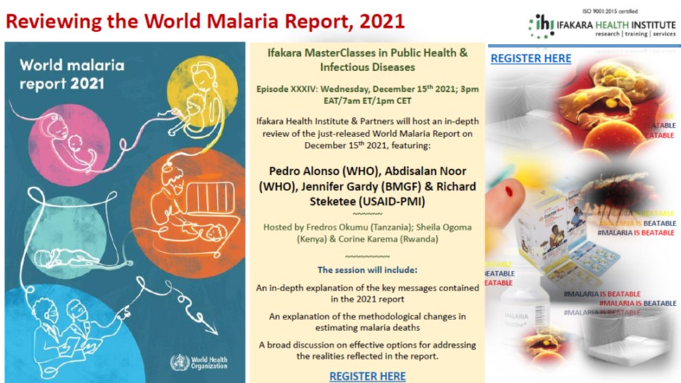 Ifakara Masterclass: Reviewing the World Malaria Report