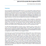 Meeting report of the technical consultation to review the classification of glucose-6-phosphate dehydrogenase (G6PD)