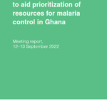 Pilot decision workshop to aid prioritization of resources for malaria control in Ghana