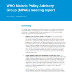 Malaria Policy Advisory Group (MPAG) meeting report: November 2023