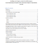 Statistical report, Malaria Vaccine Pilot Evaluation (MVPE), analysis of data to month 46