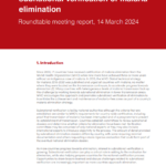 Country experiences on subnational verification of malaria elimination: roundtable meeting report, 14 March 2024