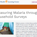 Measuring Malaria through Household Surveys