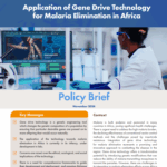 Application of gene drive technology for malaria elimination in Africa