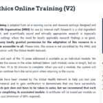 Research Ethics Online Training (V2)