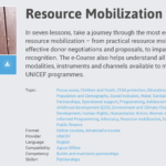 Resource Mobilization e-Course