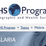 Demographic and Health Surveys (DHS) Program – Malaria section