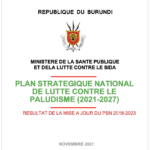 National Malaria Strategic Plan (NMSP) of Burundi: 2021 – 2027