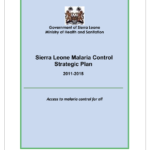 National Malaria Strategic Plan (NMSP) of Sierra Leone: 2011 – 2015