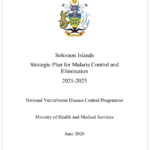 National Malaria Strategic Plan (NMSP) of Solomon Islands: 2021 – 2025